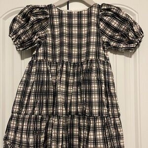 Noralee Chloe Dress Tartan Plaid Puff Sleeve Dress size 2